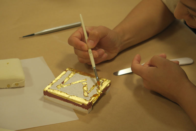 古典絵画をまなぶ―金箔技法とテンペラ描画」開催レポート２ | 横浜市民 