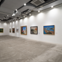 「横浜市民ギャラリーコレクション展2020　うつし、描かれた港と水辺」3.水辺と人びと　展示風景　photo:Ken KATO